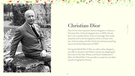 christian dior seteam|Christian Dior timeline.